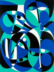 Hledání (akryl na palubě)